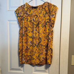 Zac & Rachel Yellow Paisley Blouse